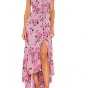 Tiare Hawaii Pink High Low Sundress for Weddings